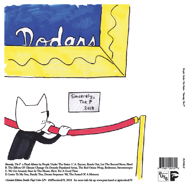 Sincerely, The P . Limited Edition Double Vinyl, Color LP w Insert